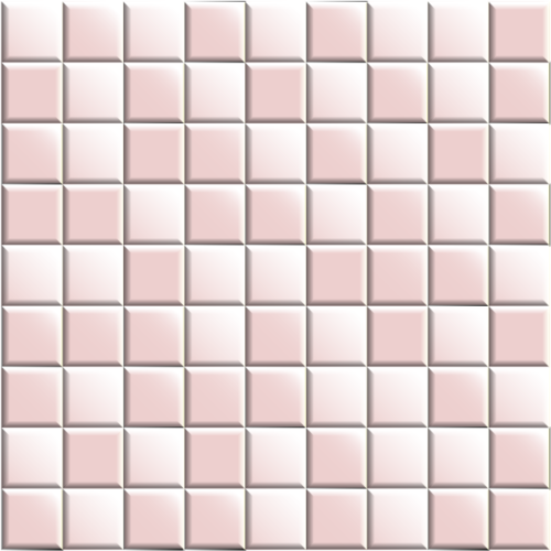 mozaiek zacht roze 3D-look