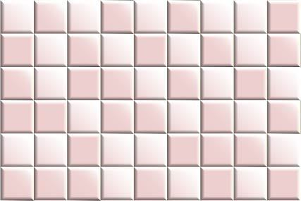 mozaiek zacht roze 3D-look rechthoekig
