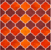 Marokkaans motief oranje bruin grunge