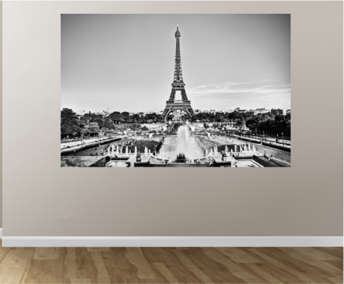 muursticker Eiffeltoren vintage (66cm x 100cm)