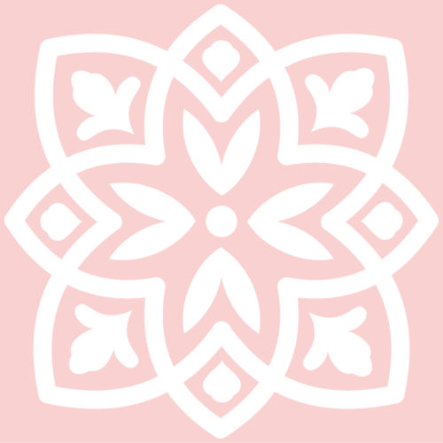Vloersticker roze 13 (1 set van 4 stickers)